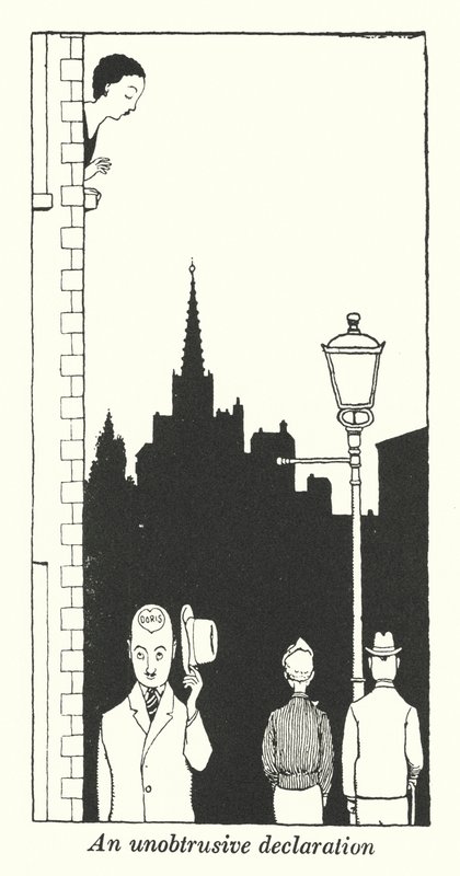 Nenápadné prohlášení (litho) od William Heath Robinson