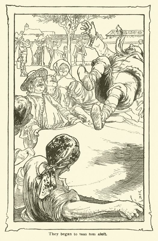 Ilustrace pro Dona Quijota (litho) od William Heath Robinson