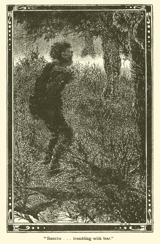 Ilustrace pro Dona Quijota (litho) od William Heath Robinson