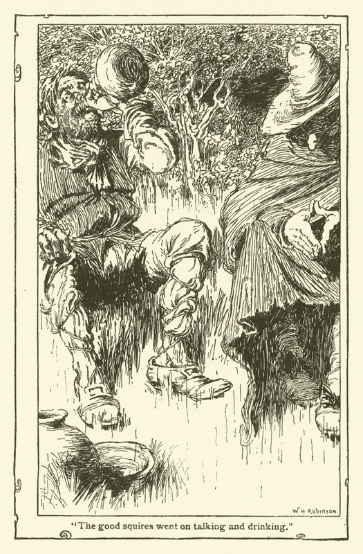 Ilustrace pro Dona Quijota (litho) od William Heath Robinson
