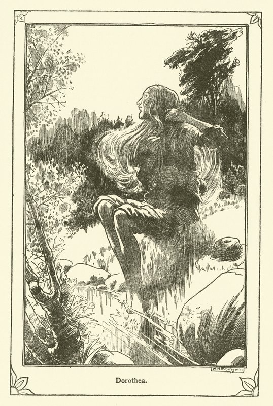 Ilustrace pro Dona Quijota (litho) od William Heath Robinson