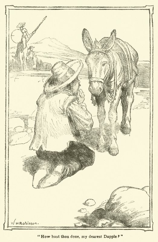 Ilustrace pro Dona Quijota (litho) od William Heath Robinson