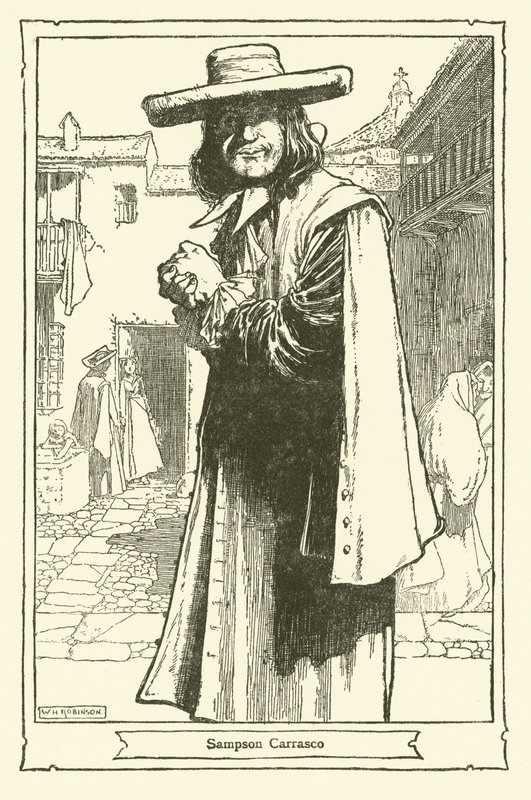 Ilustrace pro Dona Quijota (litho) od William Heath Robinson