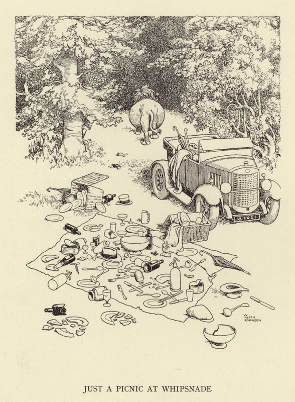 Jen piknik ve Whipsnade od William Heath Robinson