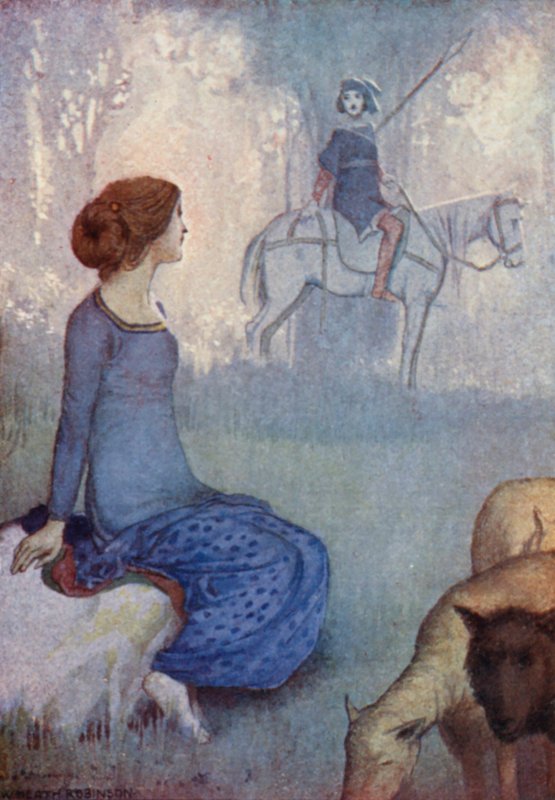Příběhy od Chaucera (barevné lito) od William Heath Robinson