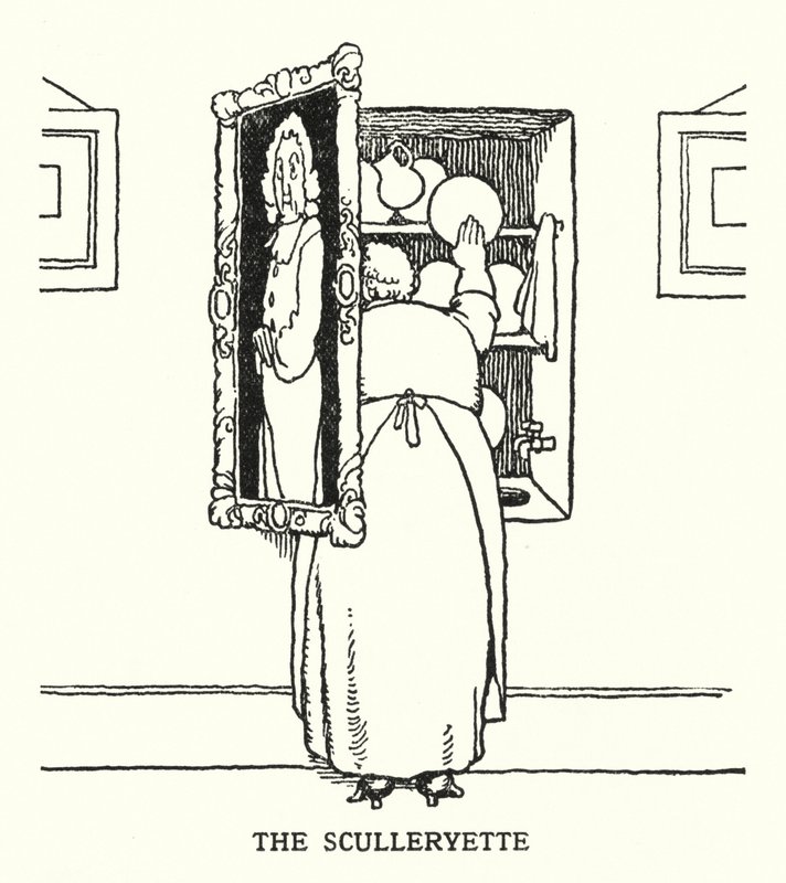 Sculleryette (litho) od William Heath Robinson