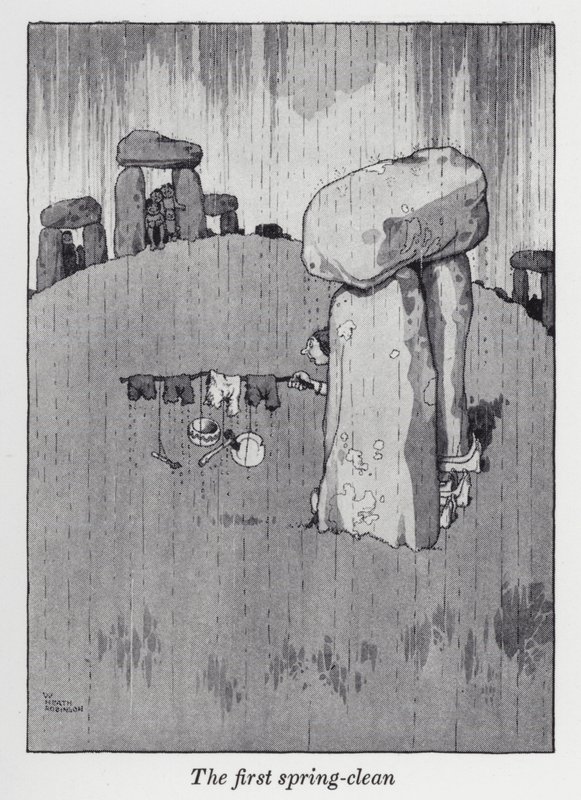 První jarní čištění (litho) od William Heath Robinson