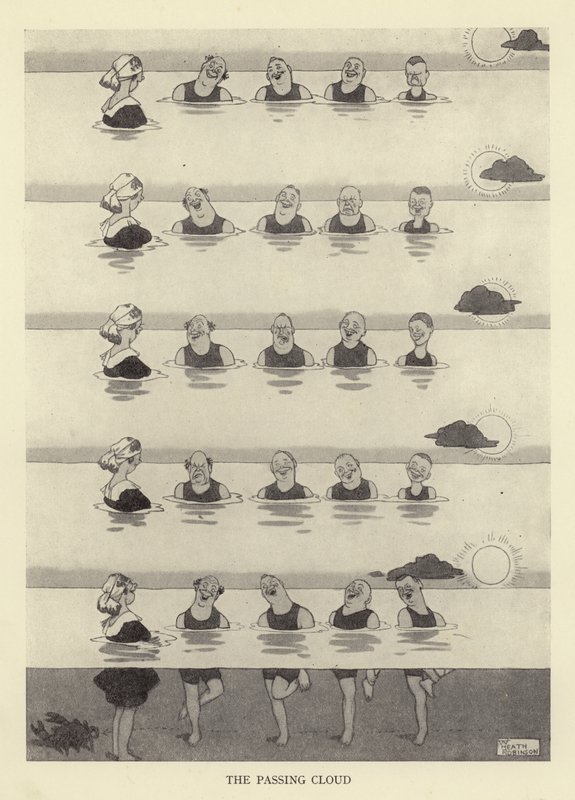 Procházející mrak od William Heath Robinson
