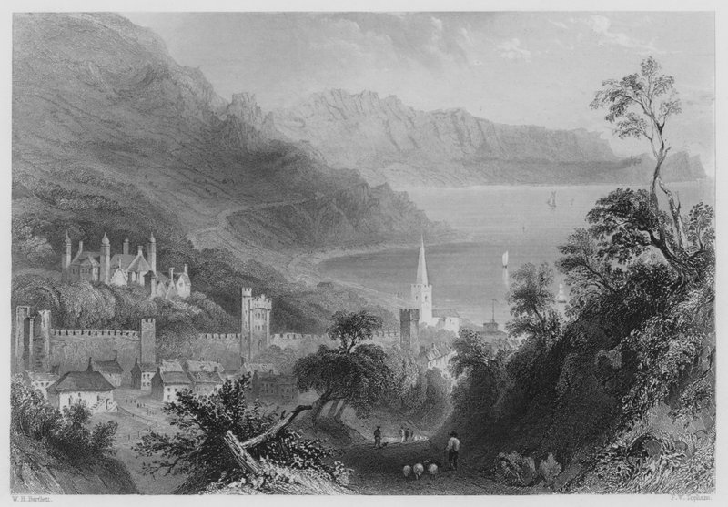 Glenarm (rytina) od William Henry (after) Bartlett