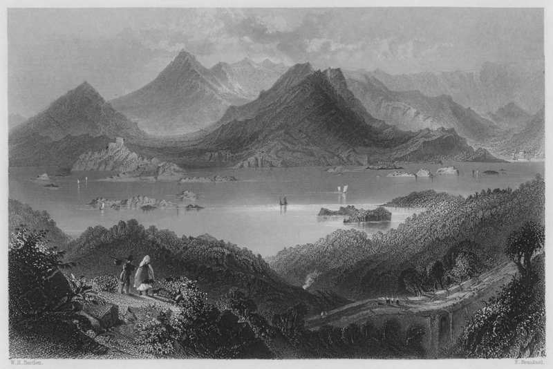 Glengariff (rytina) od William Henry (after) Bartlett