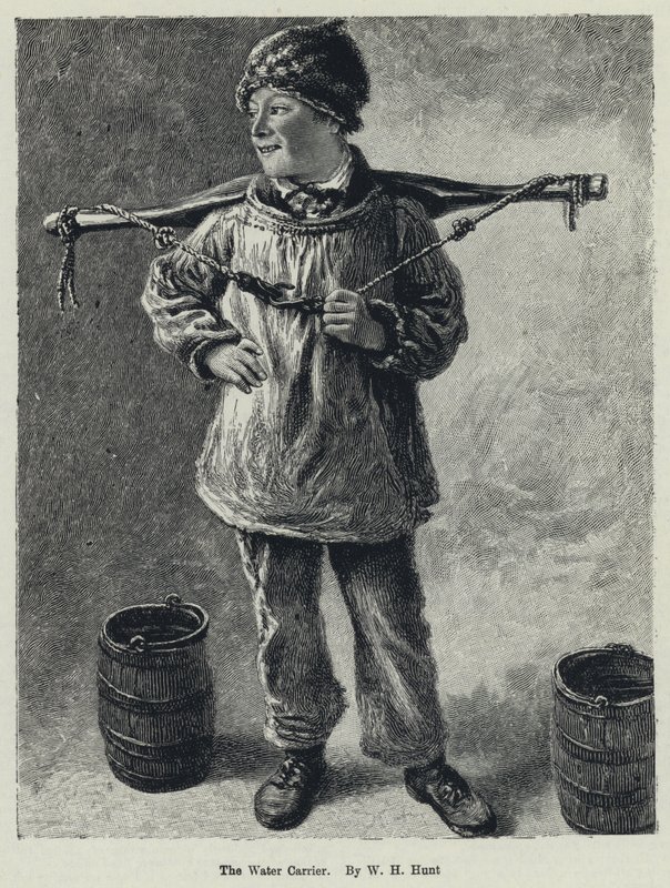 Nosič vody (litho) od William Henry (after) Hunt