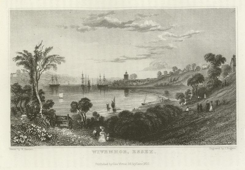 Wivenhoe, Essex od William Henry Bartlett