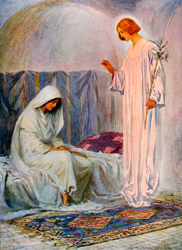 Zvěstování od William Henry Margetson