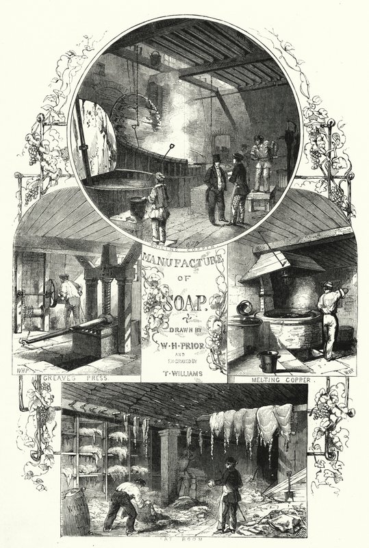 Výroba mýdla (rytí) od William Henry Pike
