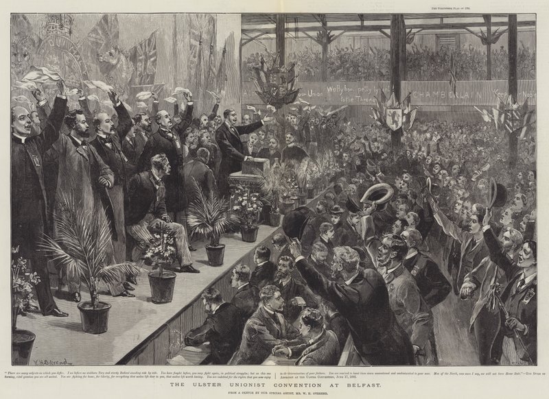 Ulsterská unionistická konference v Belfastu od William Heysham Overend
