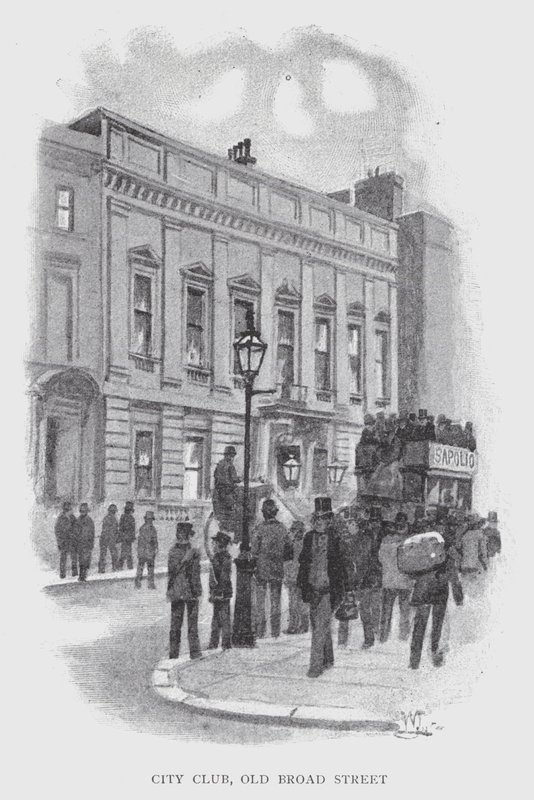 City Club, Old Broad Street (litho) od William Luker