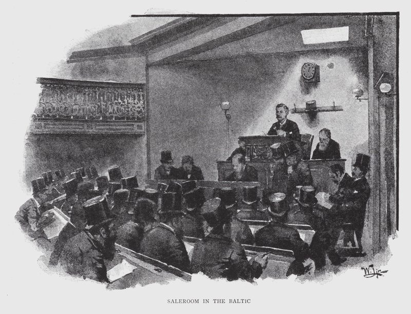 Prodejní místnost v Baltském moři (litho) od William Luker