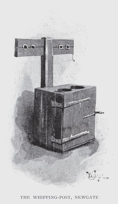 The Whipping-Post, Newgate (litho) od William Luker