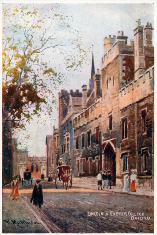 Lincoln a Exeter College od William Matthison