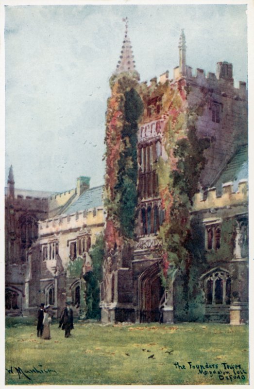 Zakladatelská věž, Magdalen College od William Matthison