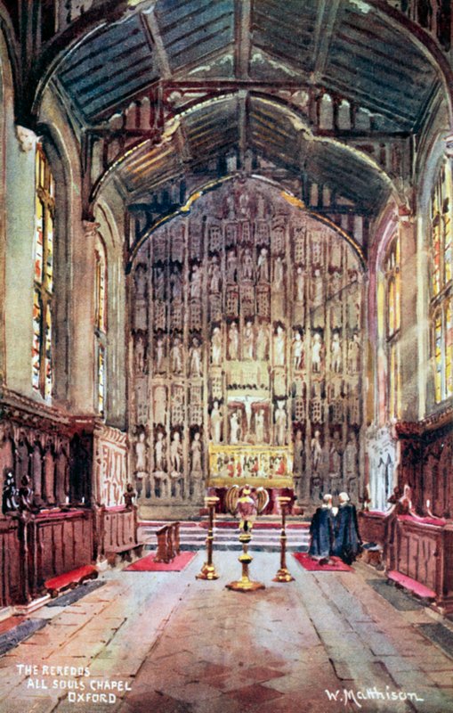 The reredos, All Souls Chapel, Oxford od William Matthison