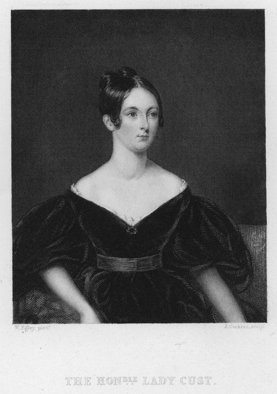 Lady Cust (rytina) od William Maw Egley