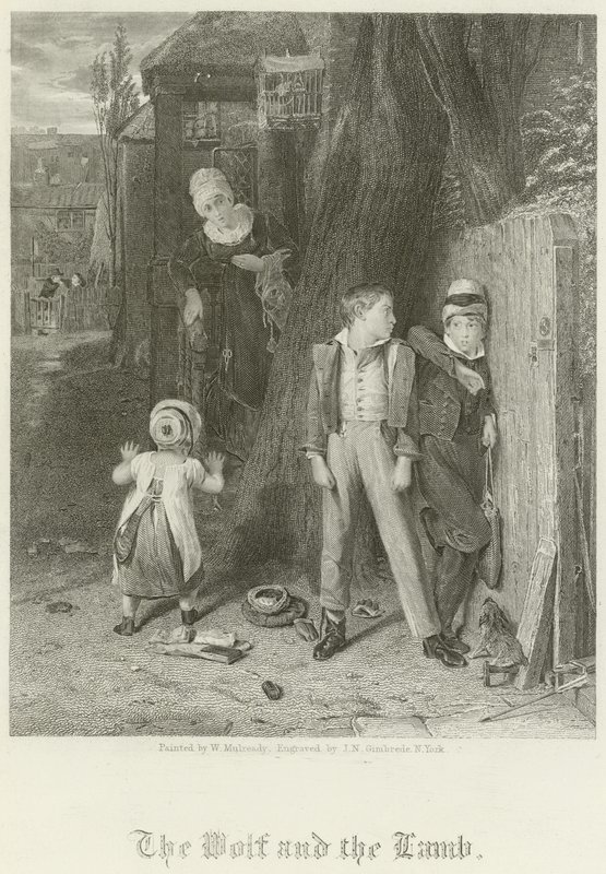 Vlk a Beránek od William Mulready