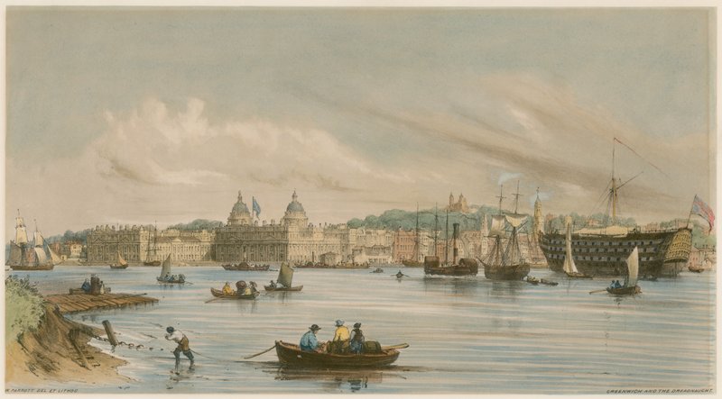 Greenwich a Dreadnaught, c 1840 od William Parrott