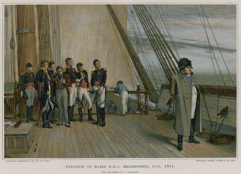 Napoleon na palubě HMS Bellerophon od William Quiller Orchardson