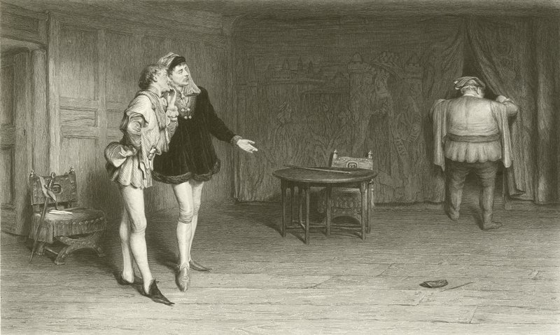 Princ Henry Poins a Falstaff od William Quiller Orchardson