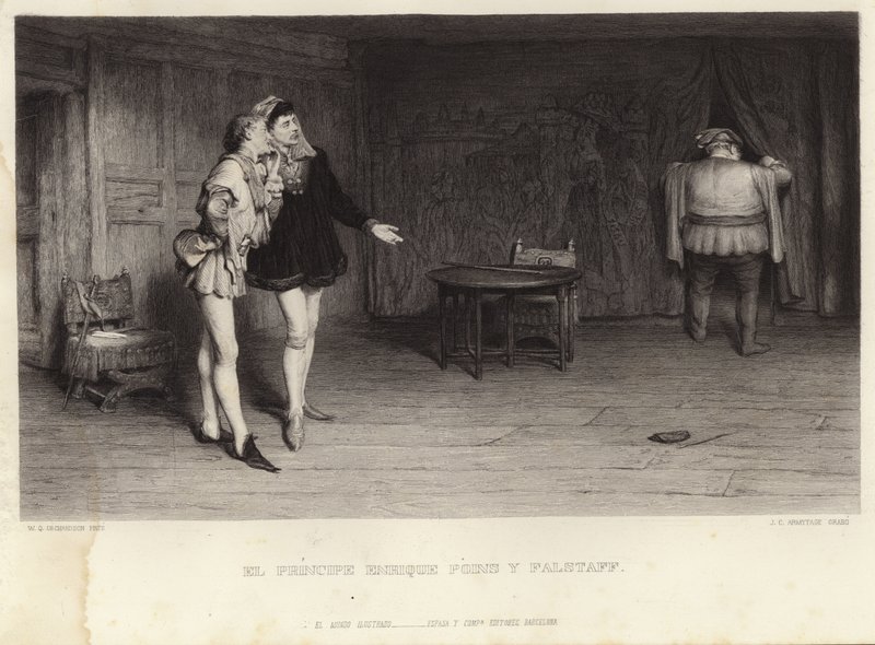Princ Henry a Falstaff od William Quiller Orchardson