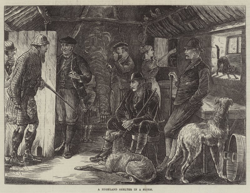 Highland Shelter in a Storm od William Ralston