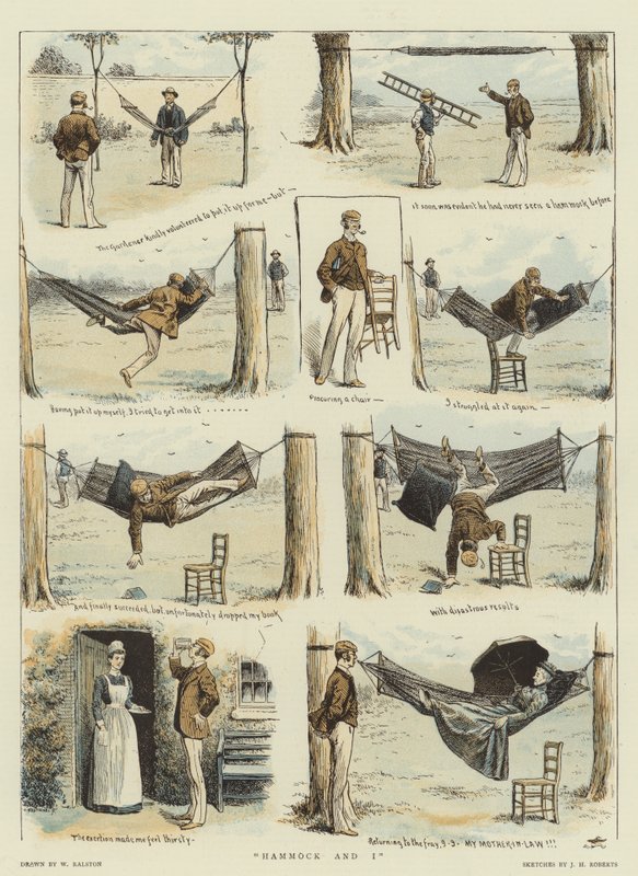 Hammock a já (chromolitho) od William Ralston