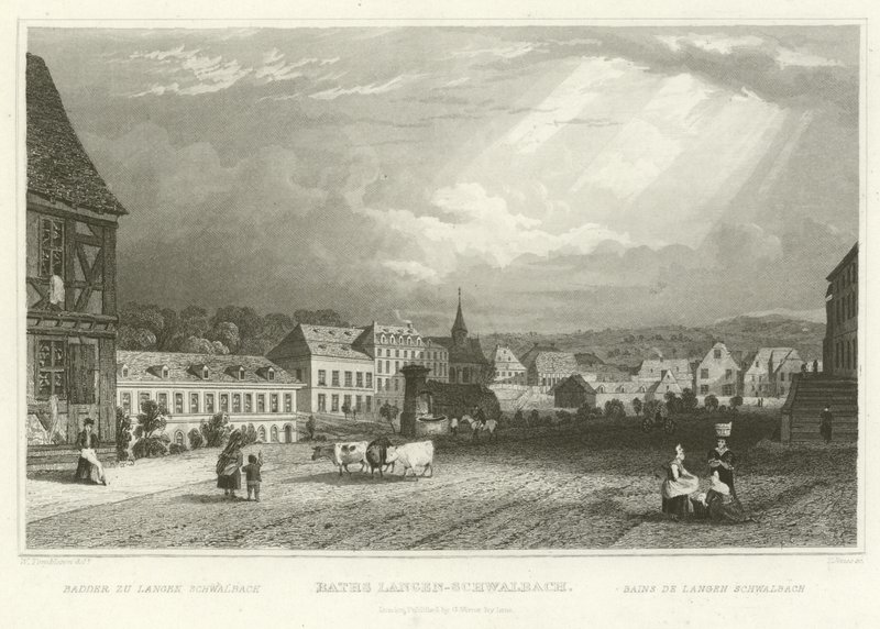 Lázně Langen-Schwalbach od William Tombleson