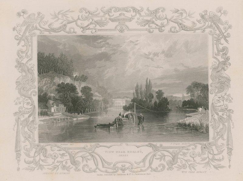 Pohled poblíž Hurley od William Tombleson