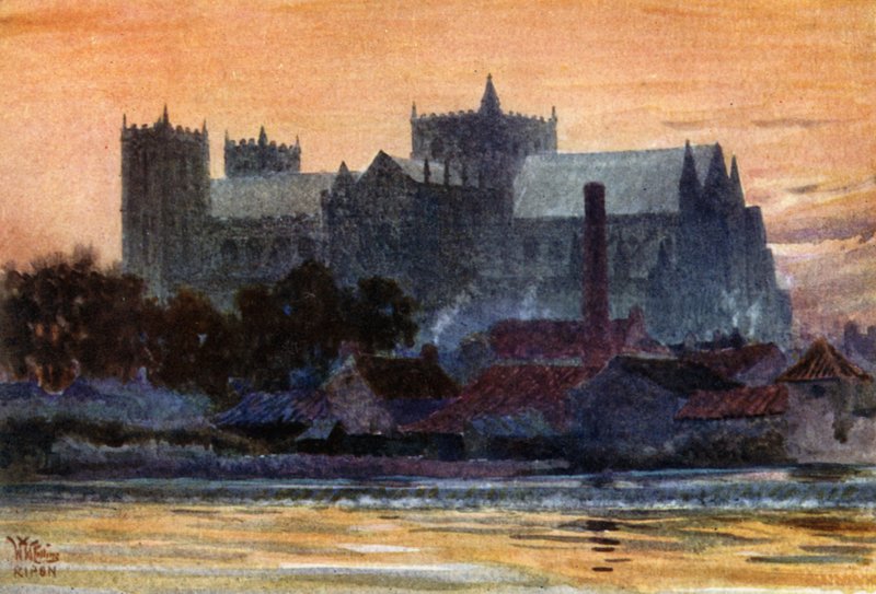 Ripon, katedrála (barva lito) od William Wiehe Collins