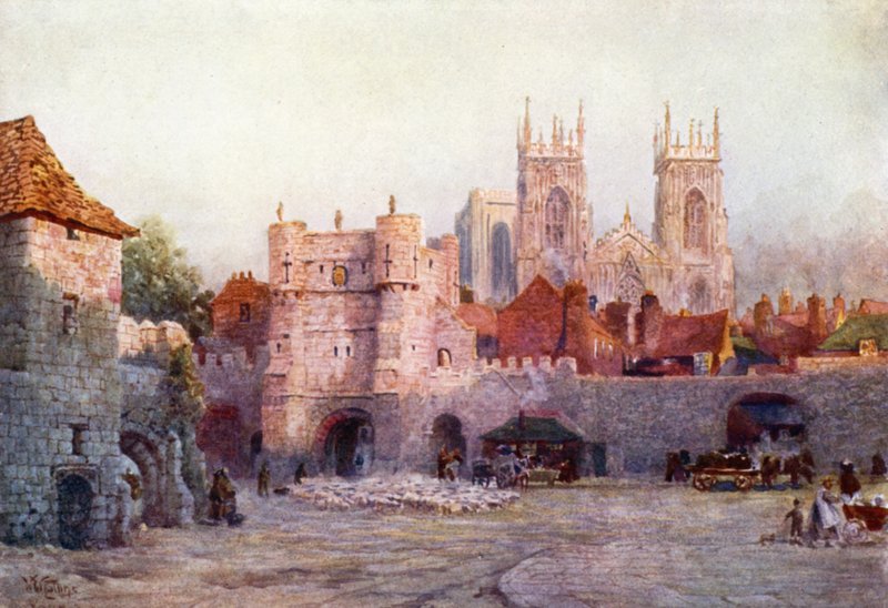 York, Botham Bar (Black Litho) od William Wiehe Collins