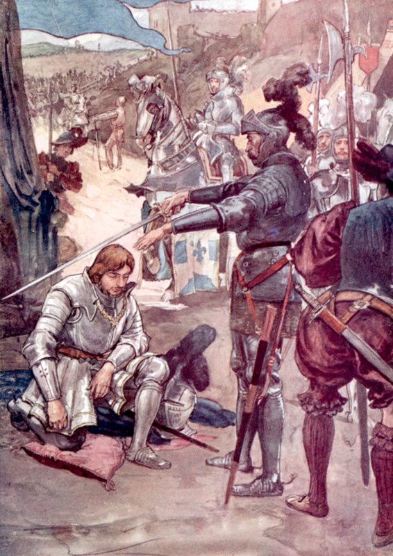 Král František I. a Chevalier Bayard od William after Rainey
