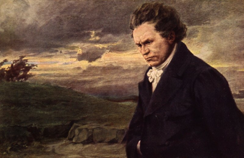 Beethoven, chůze od after German School