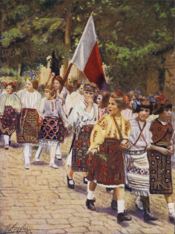 Den nezávislosti v Bukurešti od after A. Langfier