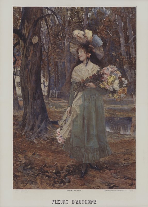 Fleurs dAutomne (podzimní květiny) od after Aime Nicolas Morot
