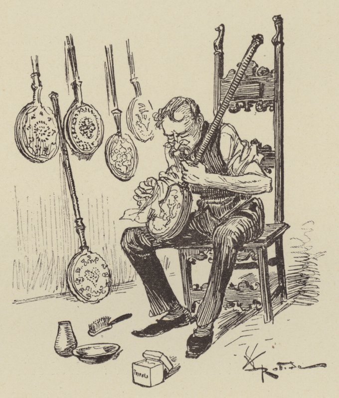 Pánve na postel od after Albert Robida