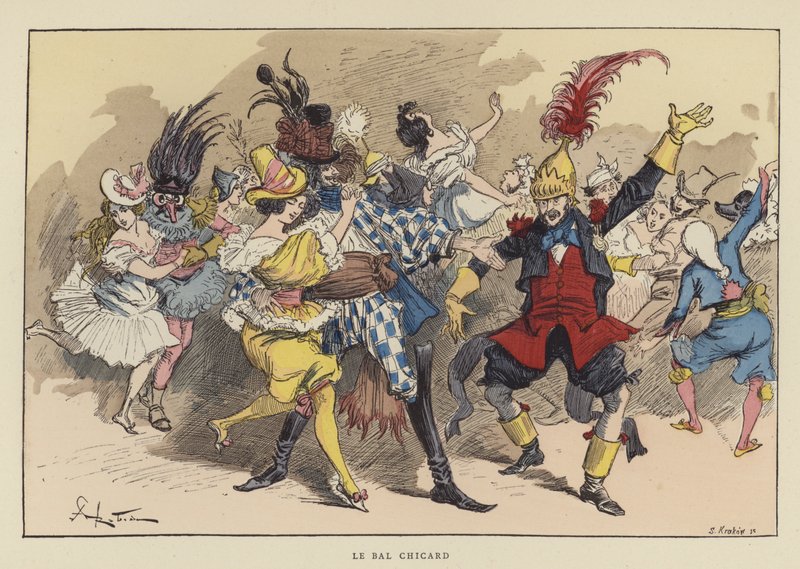 Bal Chicard od after Albert Robida