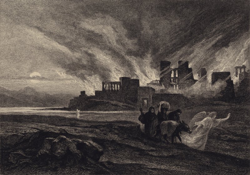 Zkáza Sodomy od after Albert Robida