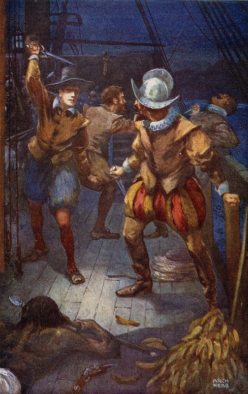 Kapitán vyzdvihl kapitána od after Archibald Bertram Webb