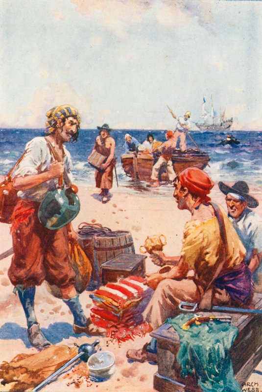 Na Buccaneers Island od after Archibald Bertram Webb