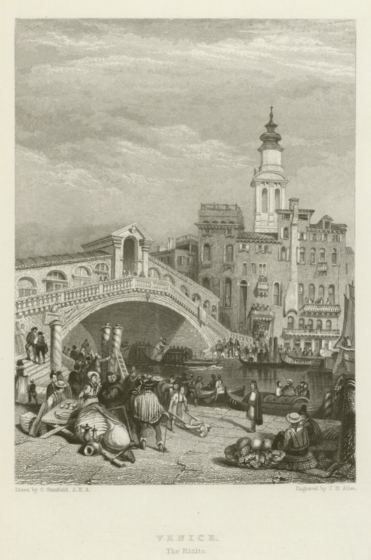 Benátky, Rialto od after C. Stanfield