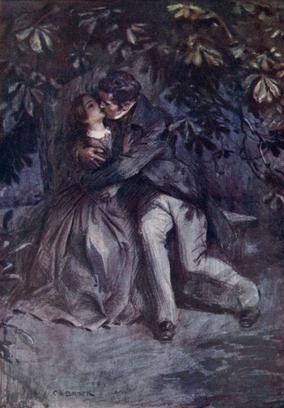 Pan Rochester vyznává svou lásku od after Charles Edmund Brock