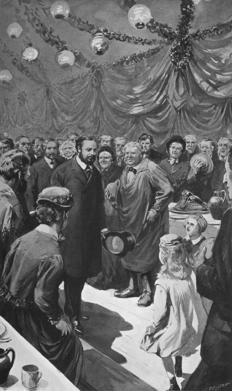 Vánoční Doles v Sandringhamu od after Charles Mills Sheldon
