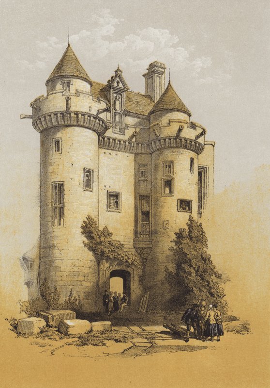 Velký vchod do Falklandského paláce (chromolitho) od after David Roberts